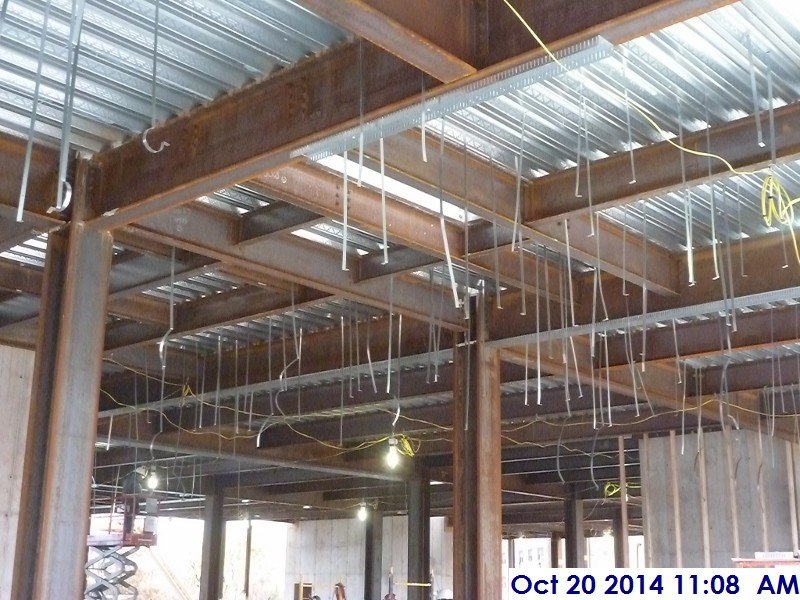 Continued installing duct hangers at the 2nd Floor Facing North-East (800x600)